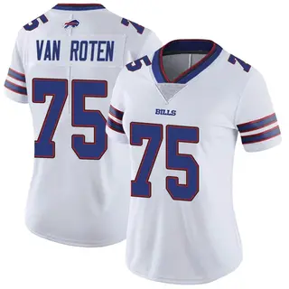 Buffalo Bills Women's Greg Van Roten Limited Color Rush Vapor Untouchable Jersey - White