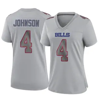 Buffalo Bills Women's Jaquan Johnson Game Atmosphere Fashion Jersey - Gray