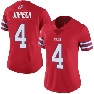Buffalo Bills Women's Jaquan Johnson Limited Color Rush Vapor Untouchable Jersey - Red