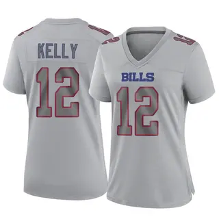 Buffalo Bills Women's Jim Kelly Game Atmosphere Fashion Jersey - Gray