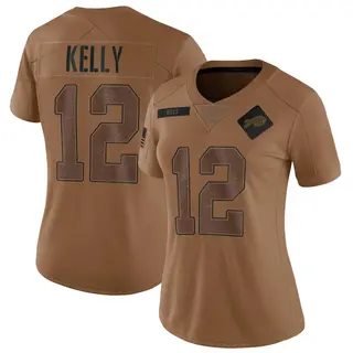 Buffalo Bills Women's Jim Kelly Limited 2023 Salute To Service Jersey - Brown