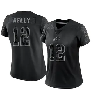 Buffalo Bills Women's Jim Kelly Limited Reflective Jersey - Black