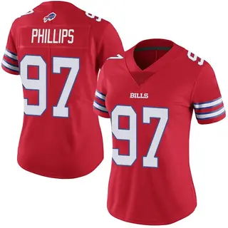 Buffalo Bills Women's Jordan Phillips Limited Color Rush Vapor Untouchable Jersey - Red