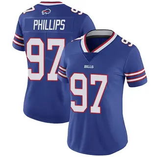 Buffalo Bills Women's Jordan Phillips Limited Team Color Vapor Untouchable Jersey - Royal