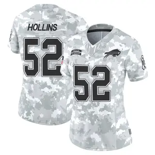 Buffalo Bills Women's Justin Hollins Limited 2024 Salute to Service Jersey - Arctic Camo