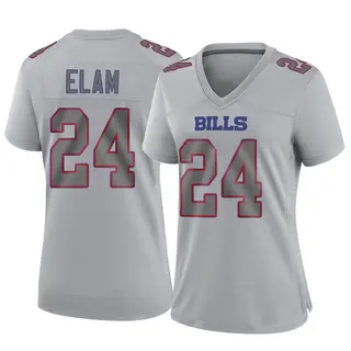 Buffalo Bills Women's Kaiir Elam Game Atmosphere Fashion Jersey - Gray