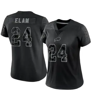 Buffalo Bills Women's Kaiir Elam Limited Reflective Jersey - Black