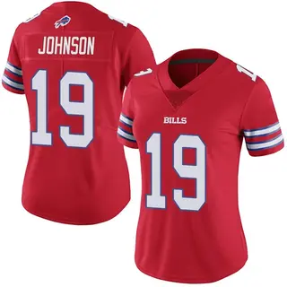 Buffalo Bills Women's KeeSean Johnson Limited Color Rush Vapor Untouchable Jersey - Red