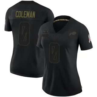 Buffalo Bills Women's Keon Coleman Limited 2020 Salute To Service Jersey - Black