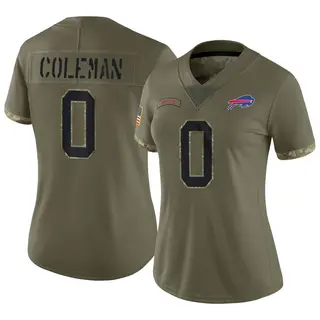 Buffalo Bills Women's Keon Coleman Limited 2022 Salute To Service Jersey - Olive