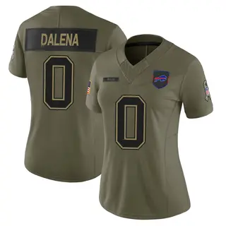 Buffalo Bills Women's Mac Dalena Limited 2025 Salute to Service Jersey - Olive