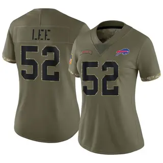 Buffalo Bills Women's Marquel Lee Limited 2022 Salute To Service Jersey - Olive