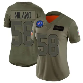 Buffalo Bills Women's Matt Milano Limited 2019 Salute to Service Jersey - Camo
