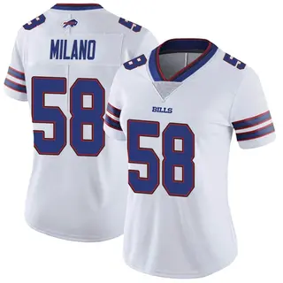 Buffalo Bills Women's Matt Milano Limited Color Rush Vapor Untouchable Jersey - White
