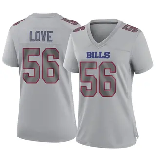 Buffalo Bills Women's Mike Love Game Atmosphere Fashion Jersey - Gray