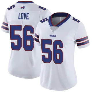 Buffalo Bills Women's Mike Love Limited Color Rush Vapor Untouchable Jersey - White