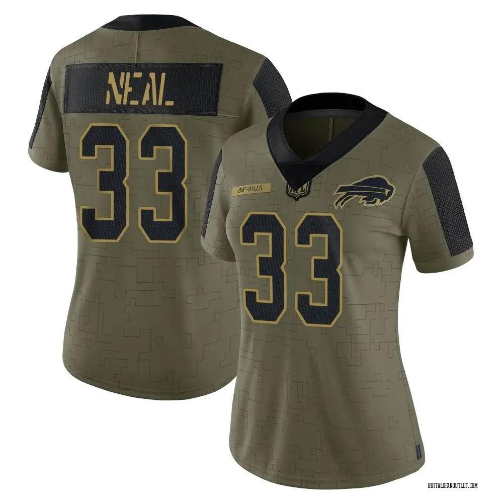 Buffalo Bills Women's Siran Neal Limited 2021 Salute To Service Jersey - Olive