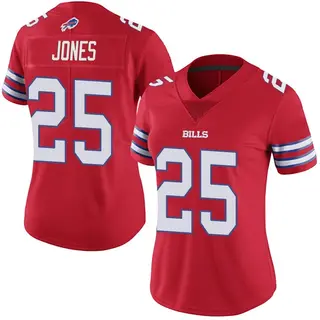 Buffalo Bills Women's Taiwan Jones Limited Color Rush Vapor Untouchable Jersey - Red