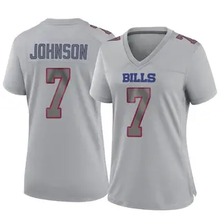Buffalo Bills Women's Taron Johnson Game Atmosphere Fashion Jersey - Gray