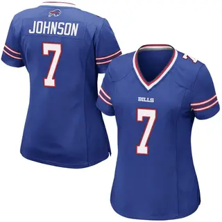 Buffalo Bills Women's Taron Johnson Game Team Color Jersey - Royal Blue