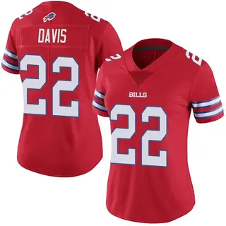 Buffalo Bills Women's Vontae Davis Limited Color Rush Vapor Untouchable Jersey - Red