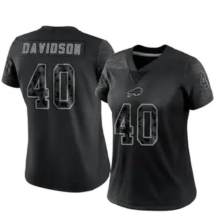 Buffalo Bills Women's Zach Davidson Limited Reflective Jersey - Black