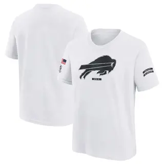 Buffalo Bills Youth 2024 Salute To Service T-Shirt - White