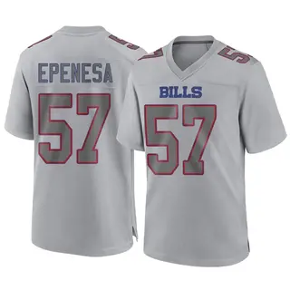 Buffalo Bills Youth AJ Epenesa Game Atmosphere Fashion Jersey - Gray