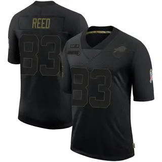 Buffalo Bills Youth Andre Reed Limited 2020 Salute To Service Jersey - Black