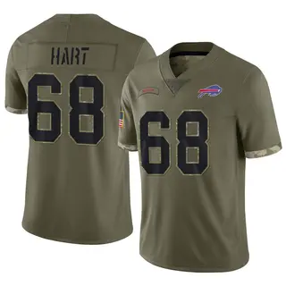 Buffalo Bills Youth Bobby Hart Limited 2022 Salute To Service Jersey - Olive