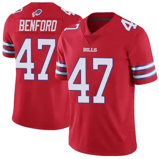 Buffalo Bills Youth Christian Benford Limited Color Rush Vapor Untouchable Jersey - Red