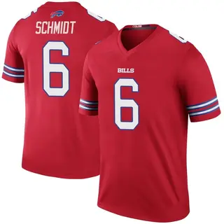 Buffalo Bills Youth Colton Schmidt Legend Color Rush Jersey - Red
