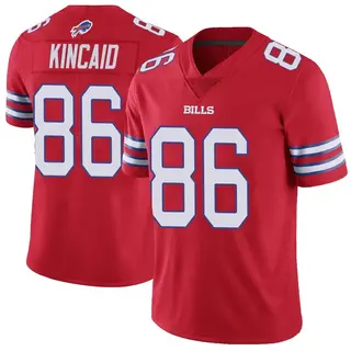 Buffalo Bills Youth Dalton Kincaid Limited Color Rush Vapor Untouchable Jersey - Red