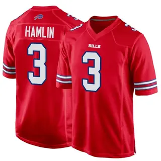 Buffalo Bills Youth Damar Hamlin Game Alternate Jersey - Red