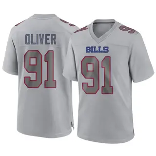 Buffalo Bills Youth Ed Oliver Game Atmosphere Fashion Jersey - Gray