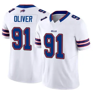 Buffalo Bills Youth Ed Oliver Limited Vapor F.U.S.E. Jersey - White