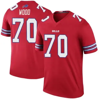 Buffalo Bills Youth Eric Wood Legend Color Rush Jersey - Red