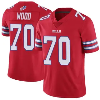 Buffalo Bills Youth Eric Wood Limited Color Rush Vapor Untouchable Jersey - Red