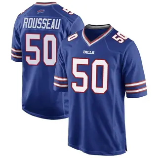 Buffalo Bills Youth Greg Rousseau Game Team Color Jersey - Royal Blue