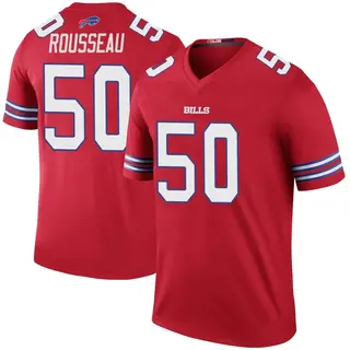 Buffalo Bills Youth Greg Rousseau Legend Color Rush Jersey - Red
