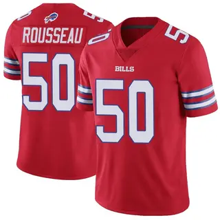 Buffalo Bills Youth Greg Rousseau Limited Color Rush Vapor Untouchable Jersey - Red