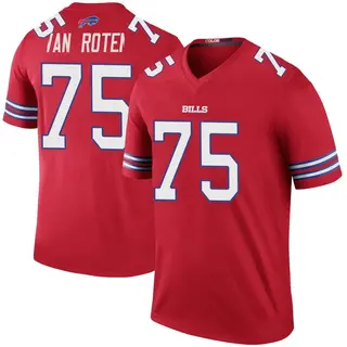 Buffalo Bills Youth Greg Van Roten Legend Color Rush Jersey - Red