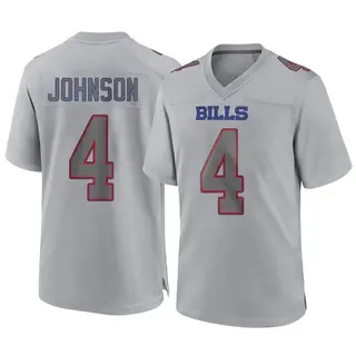 Buffalo Bills Youth Jaquan Johnson Game Atmosphere Fashion Jersey - Gray
