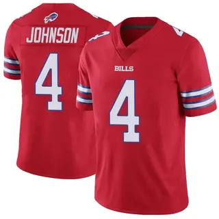 Buffalo Bills Youth Jaquan Johnson Limited Color Rush Vapor Untouchable Jersey - Red