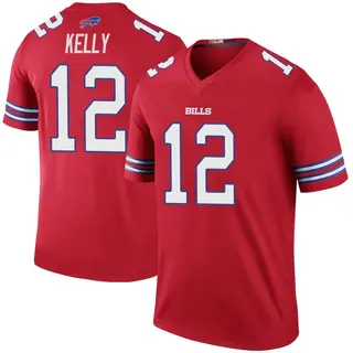 Buffalo Bills Youth Jim Kelly Legend Color Rush Jersey - Red