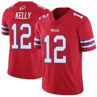 Buffalo Bills Youth Jim Kelly Limited Color Rush Vapor Untouchable Jersey - Red