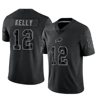 Buffalo Bills Youth Jim Kelly Limited Reflective Jersey - Black
