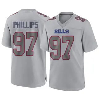 Buffalo Bills Youth Jordan Phillips Game Atmosphere Fashion Jersey - Gray