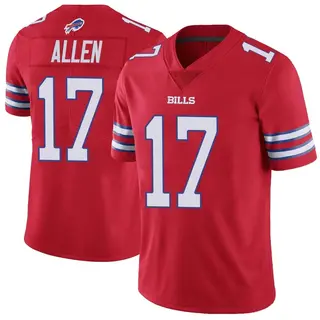 Buffalo Bills Youth Josh Allen Limited Color Rush Vapor Untouchable Jersey - Red