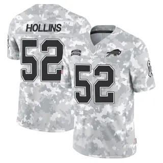 Buffalo Bills Youth Justin Hollins Limited 2024 Salute to Service Jersey - Arctic Camo